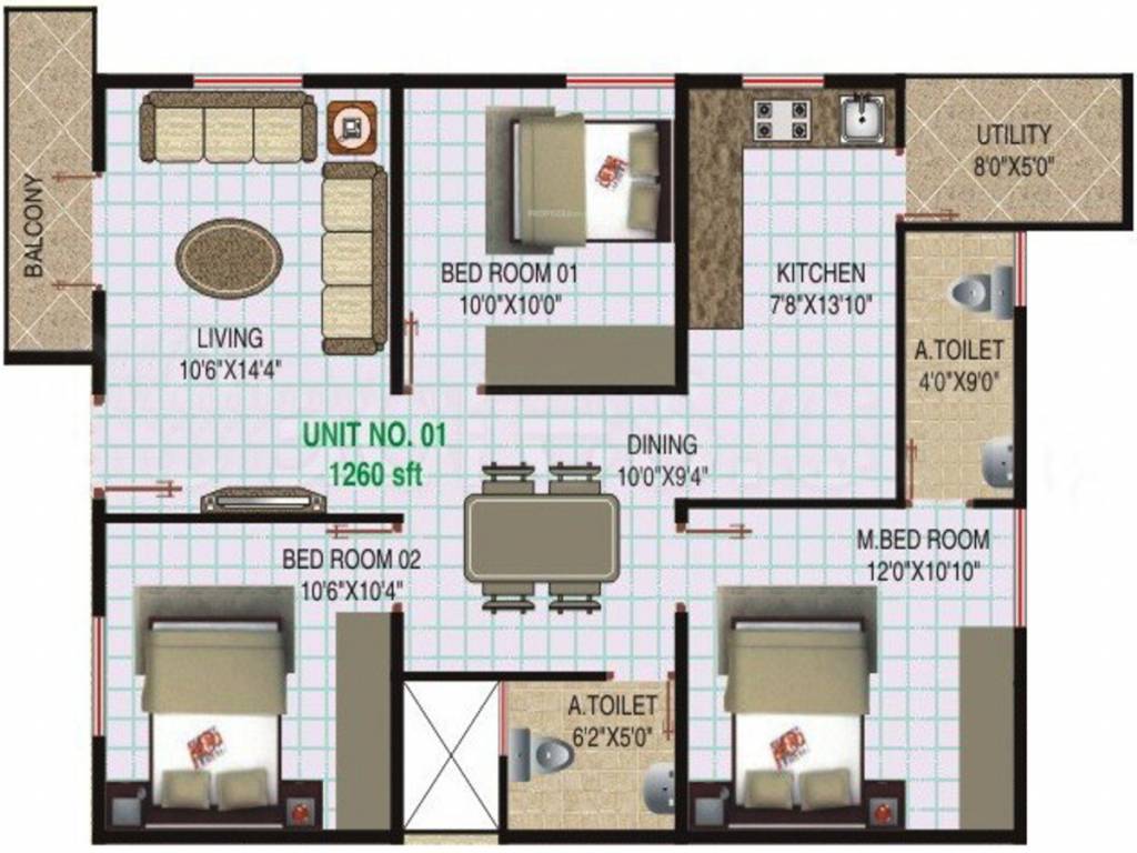 prakruthi orchids Floor Plan Floor Plan