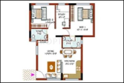 KMF Purab Manor (2BHK+2T (1,394 sq ft) + Study Room 1394 sq ft)