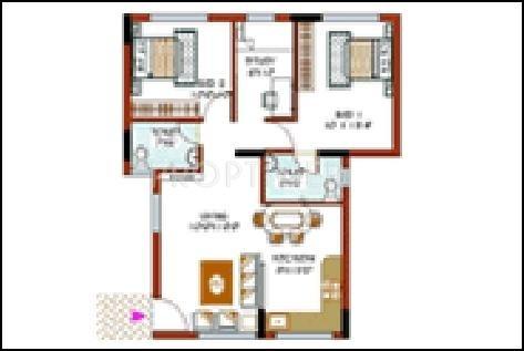 KMF Purab Manor (2BHK+2T (1,394 sq ft) + Study Room 1394 sq ft) KMF Purab Manor (2BHK+2T (1,394 sq ft) + Study Room 1394 sq ft)