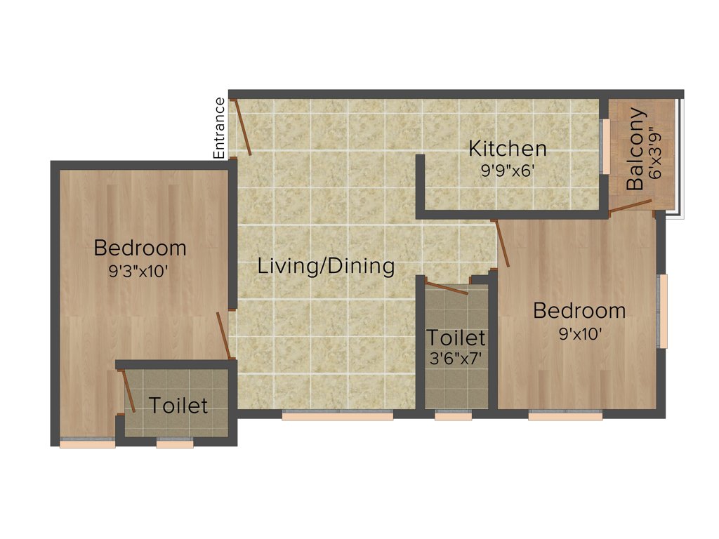 Thilaga Thilaga Orchid (2BHK+2T (715 sq ft) 715 sq ft)