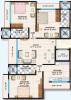Dipti Dip Mani Floor Plan (3BHK+3T)