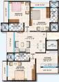 Dipti Dip Mani Floor Plan (3BHK+3T)