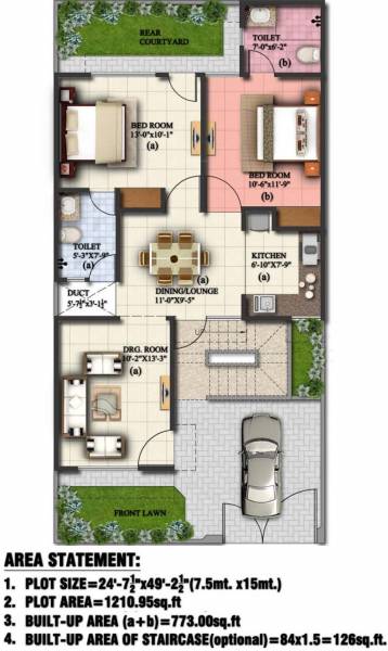Eldeco Regalia Villa (2BHK+2T (773 sq ft) 773 sq ft) Eldeco Regalia Villa (2BHK+2T (773 sq ft) 773 sq ft)