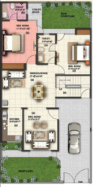  regalia villa Floor Plan Ground Floor Plan