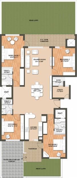 Raheja Revanta (4BHK+3T (3,533 sq ft) + Servant Room 3533 sq ft)
