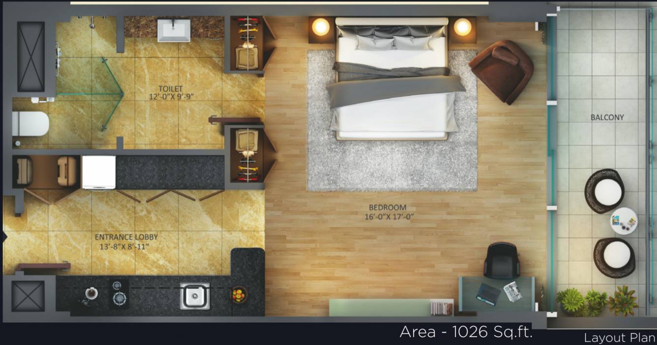 Ireo Ascott Managed Serviced Apartments (1BHK+1T (1,026 sq ft) 1026 sq ft) Ireo Ascott Managed Serviced Apartments (1BHK+1T (1,026 sq ft) 1026 sq ft)