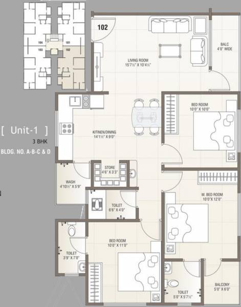 Avadh Sukan (3BHK+3T (1,425 sq ft) 1425 sq ft) Avadh Sukan (3BHK+3T (1,425 sq ft) 1425 sq ft)