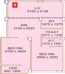 Agarwal Astitva Residency (2BHK+2T (824 sq ft) 824 sq ft)