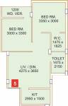 Agarwal Astitva Residency (2BHK+2T (879 sq ft) 879 sq ft)