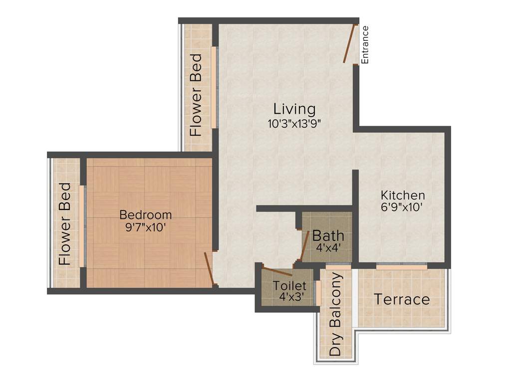 Shree Avenue 1 (1BHK+1T (715 sq ft) 715 sq ft)