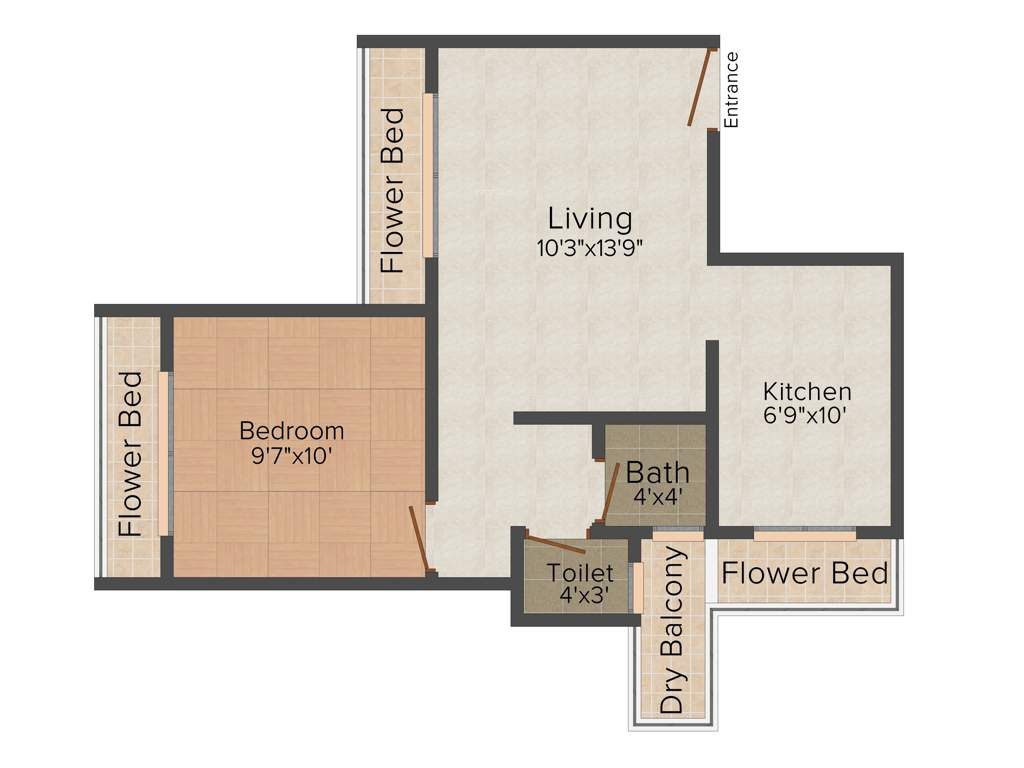Shree Avenue 1 (1BHK+1T (727 sq ft) 727 sq ft)