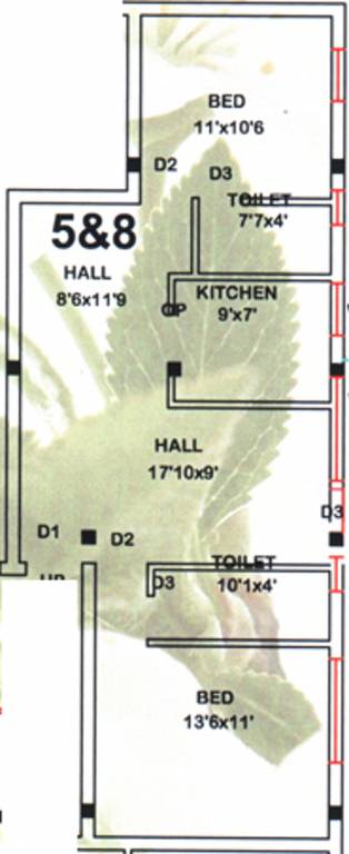 Dream Anugraha (2BHK+2T (985 sq ft) 985 sq ft) Dream Anugraha (2BHK+2T (985 sq ft) 985 sq ft)