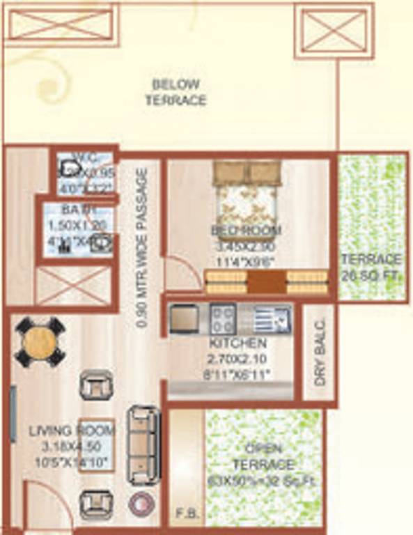 Shree Heritage (1BHK+1T (756 sq ft) 756 sq ft) Shree Heritage (1BHK+1T (756 sq ft) 756 sq ft)