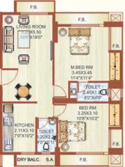 Shree Heritage (2BHK+2T (1,123 sq ft) 1123 sq ft) Shree Heritage (2BHK+2T (1,123 sq ft) 1123 sq ft)