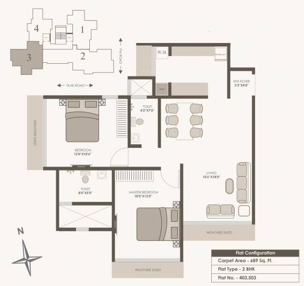 Kabra Ajanta Premises Co Operative Society Ltd (2BHK+2T (689.00 sq ft) 689 sq ft) Kabra Ajanta Premises Co Operative Society Ltd (2BHK+2T (689.00 sq ft) 689 sq ft)