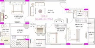 Shivaganga Shivaganga Omkar (3BHK+2T (1,300 sq ft) 1300 sq ft)