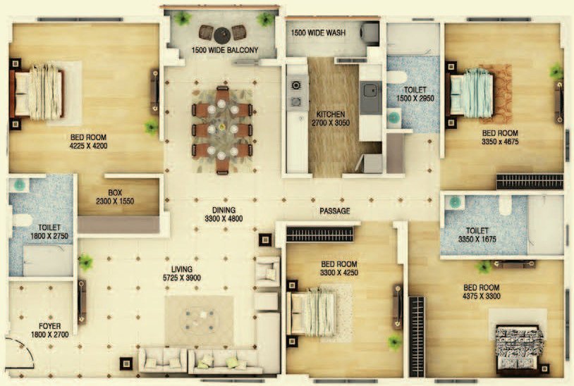 Signum Cloud 9 (4BHK+3T (2,377 sq ft) 2377 sq ft)