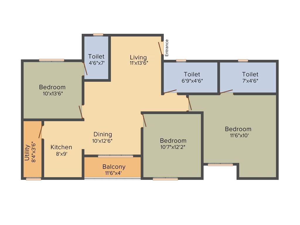 RS Promoters and Developers Luminous (3BHK+3T (1,325 sq ft) 1325 sq ft)