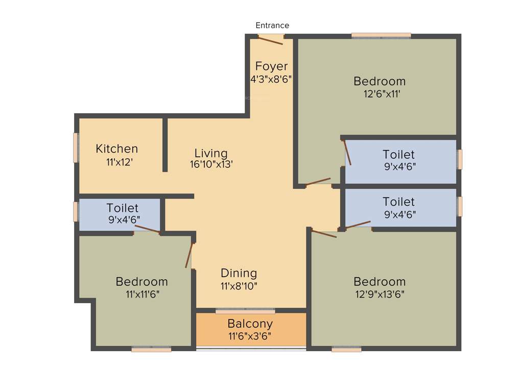 RS Promoters and Developers Luminous (3BHK+3T (1,695 sq ft) 1695 sq ft)