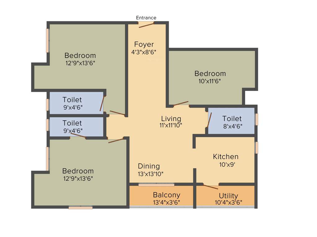 RS Promoters and Developers Luminous (3BHK+3T (1,705 sq ft) 1705 sq ft)