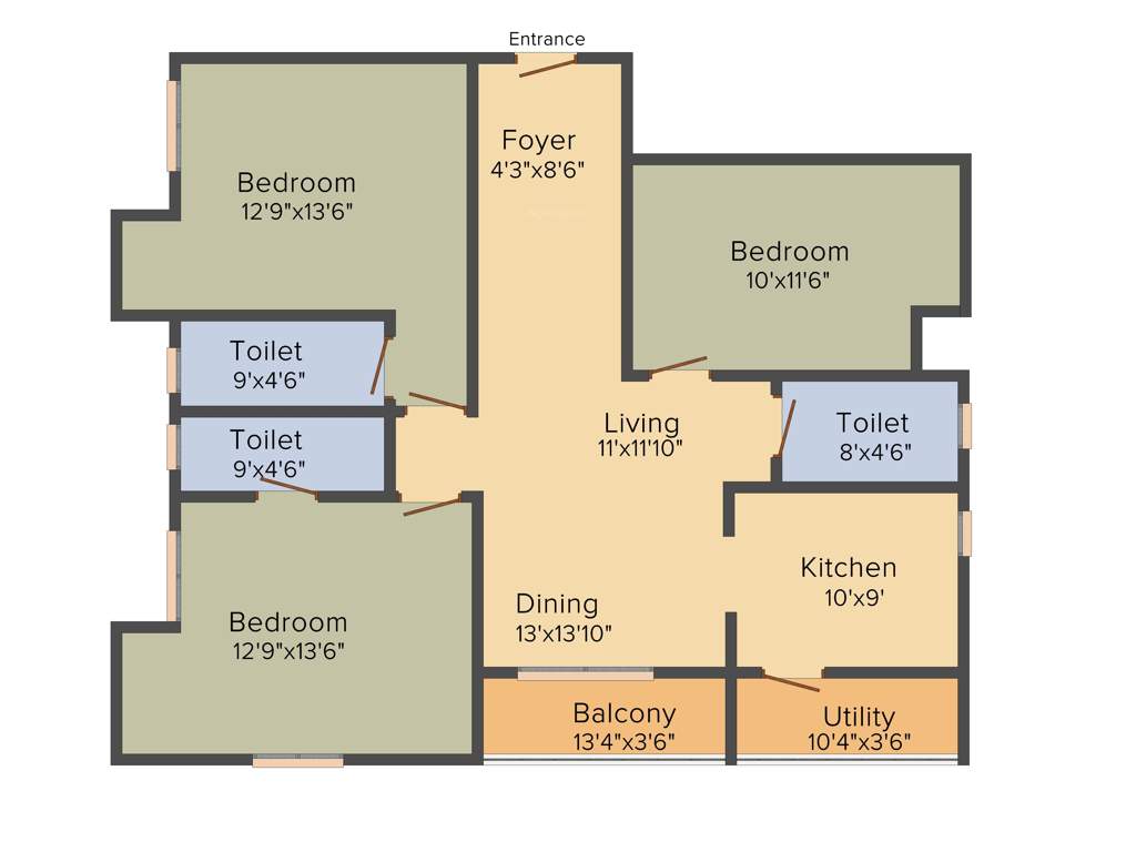 RS Promoters and Developers Luminous (3BHK+3T (1,745 sq ft) 1745 sq ft)