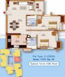 Jos Diamond Enclave (2BHK+2T (1,121 sq ft) 1121 sq ft)