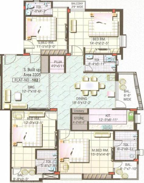 Vasudeva Realty Arpit Regency (4BHK+4T (2,205 sq ft) + Pooja Room 2205 sq ft) Vasudeva Realty Arpit Regency (4BHK+4T (2,205 sq ft) + Pooja Room 2205 sq ft)