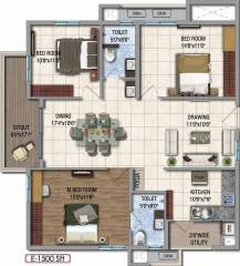 Aparna HillPark Silver Oaks (3BHK+2T (1,500 sq ft) + Pooja Room 1500 sq ft)