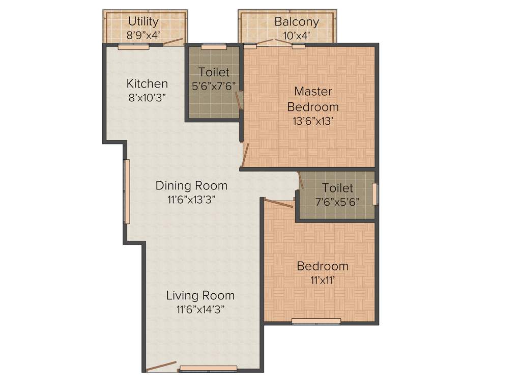 Saravana Esplanade (2BHK+2T (1,186 sq ft) 1186 sq ft)