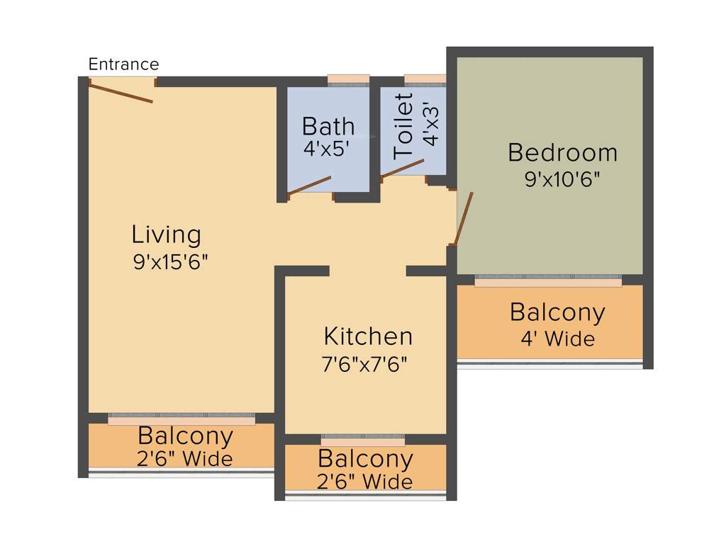 Shree Balaji Balaji Garden (1BHK+1T (615 sq ft) 615 sq ft)