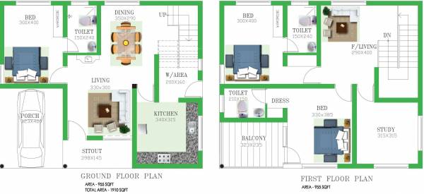Ganga Developers Lakshmi Gardens (3BHK+3T (1,910 sq ft) + Study Room 1910 sq ft)