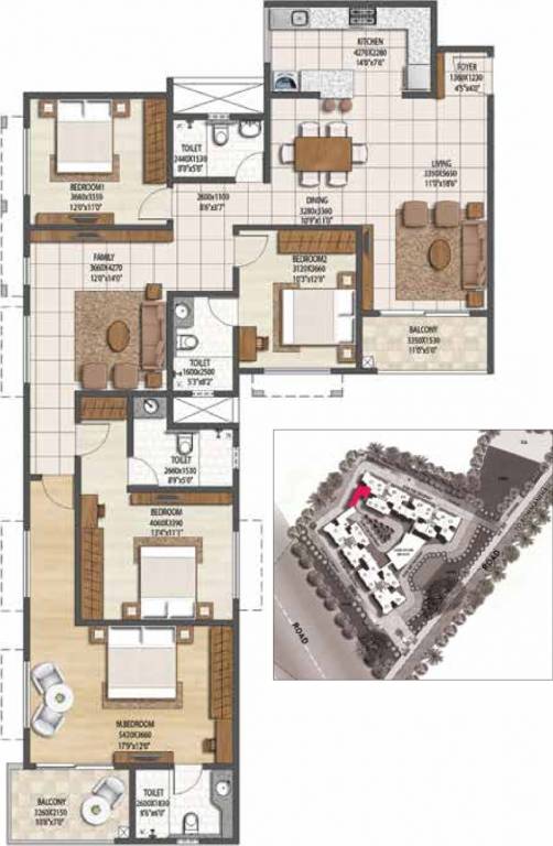 Brigade Buena Vista (4BHK+4T (2,437 sq ft) 2437 sq ft) Brigade Buena Vista (4BHK+4T (2,437 sq ft) 2437 sq ft)