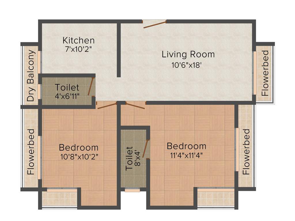 Shree Heritage (2BHK+2T (1,150 sq ft) 1150 sq ft)