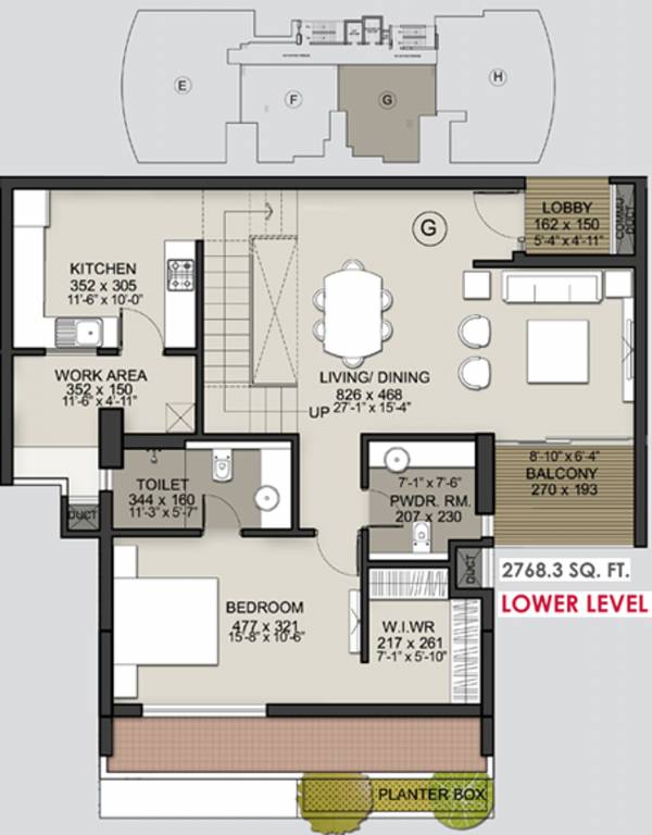 Malabar Grand Cypress (3BHK+3T (2,768 sq ft)   Servant Room 2768 sq ft)