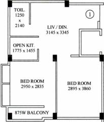 Digi Grand (2BHK+1T (649 sq ft) 649 sq ft) Digi Grand (2BHK+1T (649 sq ft) 649 sq ft)
