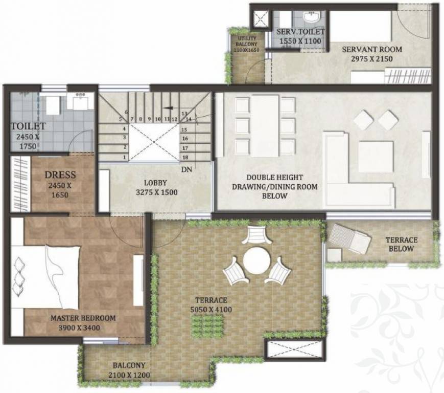 Wealth Mantra The Florencia (3BHK+3T (2,300 sq ft) + Servant Room 2300 sq ft)