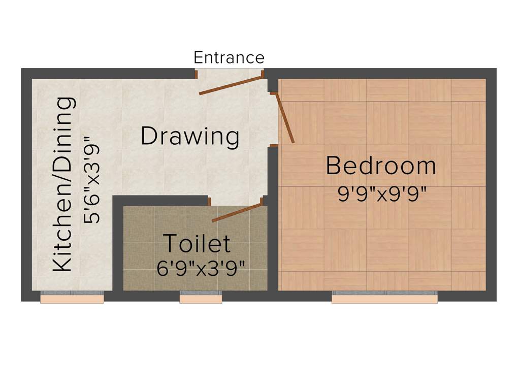 Karunamoyee Riverside Greenwood (1BHK+1T (344 sq ft) 344 sq ft)