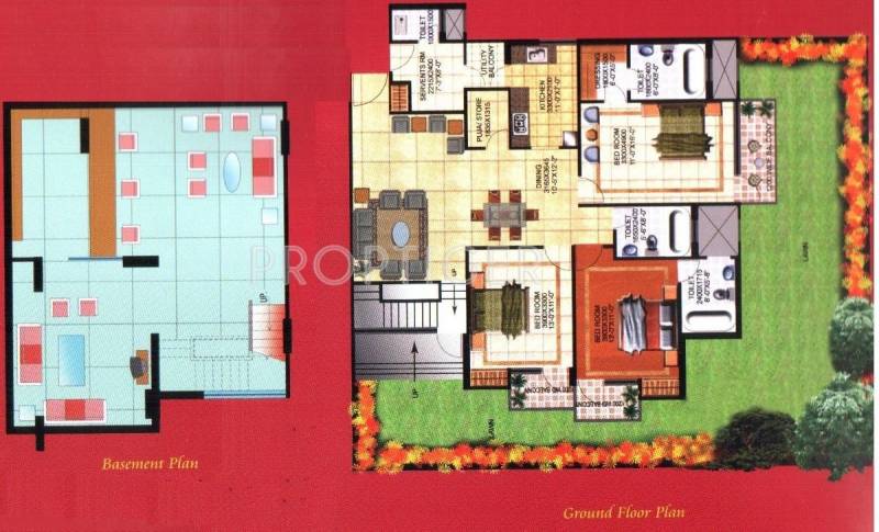 Amrapali Grand (3BHK+3T (2,050 sq ft) + Servant Room 2050 sq ft)
