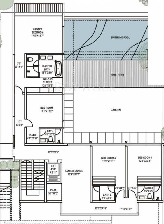 Lakhani Prives Luxury Hillside (4BHK+5T (4,500 sq ft)   Pooja Room 4500 sq ft)
