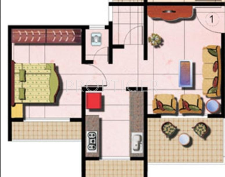Mohan Valley (1BHK+1T (415 sq ft) 415 sq ft)