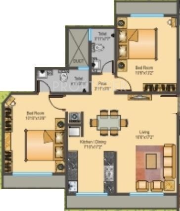 Dipti Empress (2BHK+2T (1,104 sq ft) 1104 sq ft) Dipti Empress (2BHK+2T (1,104 sq ft) 1104 sq ft)