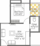 Garve Silver Treasure (1BHK+1T (387 sq ft) 387 sq ft)