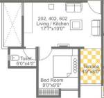 Garve Silver Treasure (1BHK+1T (463 sq ft) 463 sq ft)