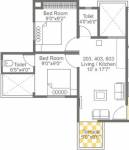 Garve Silver Treasure (2BHK+2T (605 sq ft) 605 sq ft)