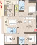 Mahidhara Xeno Platina (3BHK+3T (1,968 sq ft) Pooja Room 1968 sq ft) Mahidhara Xeno Platina (3BHK+3T (1,968 sq ft) Pooja Room 1968 sq ft)