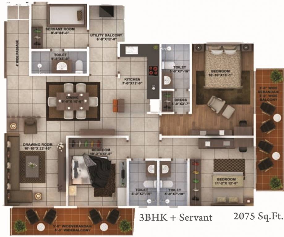 Vasudeva Realty Amantran (3BHK+3T (2,075 sq ft) Servant Room 2075 sq ft) Vasudeva Realty Amantran (3BHK+3T (2,075 sq ft) Servant Room 2075 sq ft)