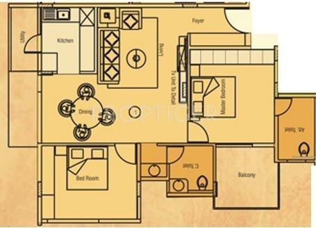 Nakshatra Platinum Picassa (3BHK+3T (2,200 sq ft) 2200 sq ft)