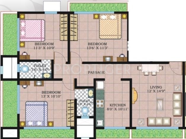 Dipti Bamanpuri Society (3BHK+2T (1,500 sq ft) 1500 sq ft)