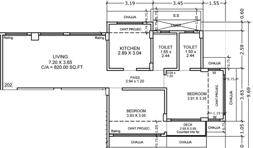 Vub Shree Sati Ashish Co Op Housing Society (2BHK+2T (820 sq ft) 820 sq ft) Vub Shree Sati Ashish Co Op Housing Society (2BHK+2T (820 sq ft) 820 sq ft)