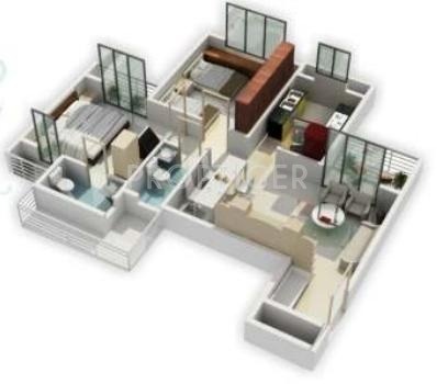 Sunny Orchid Residency (2BHK+2T (1,150 sq ft) 1150 sq ft)